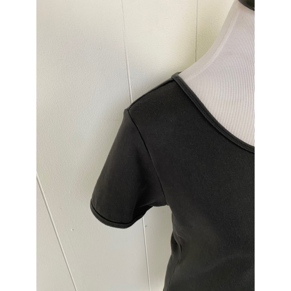 VTG Y2K‎ Harley-Davidson Orlando Black Stretch Scoop Neck T-Shirt Womens L Moto - Picture 6 of 9